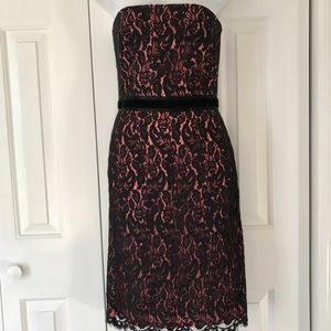 Trina Turk Strapless Lace Cocktail Dress Size 2